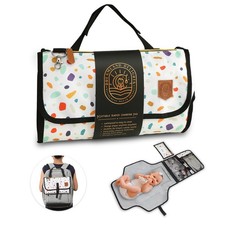 Cute Print Portable Baby Diaper Changing Pad, Waterproof Travel Changing Mat ...