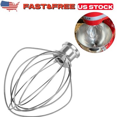 Stainless Beater Whisk Fit For KitchenAid Mixer Wire Whip Attachment Egg & Cream