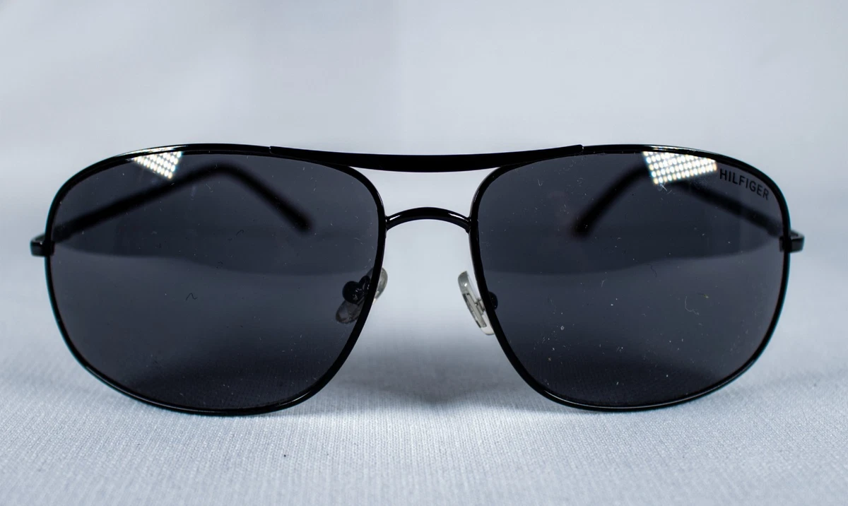 Tommy Hilfiger Black Aviator Sunglasses for Men for sale | eBay display picture 1