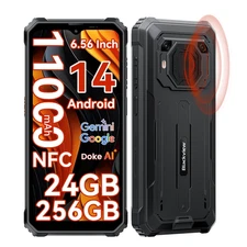Rugged Phone  24GB+256GB/2TB Smartphone Unlocked 6.56"  Waterproof 2025 Android 