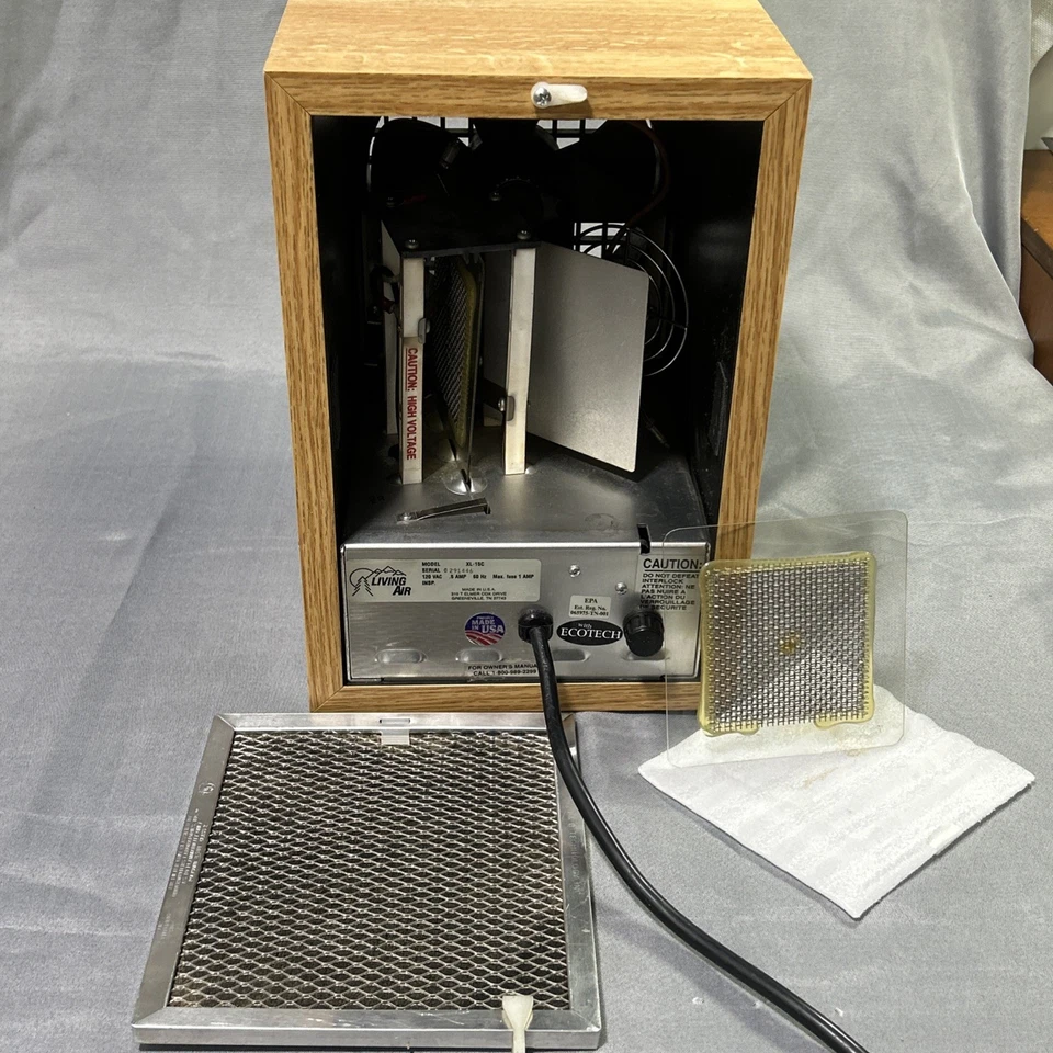 Purificador EcoQuest Alpine Living Air XL-15C + 2 placas de ozono NOS - probado Foto 2 de 4