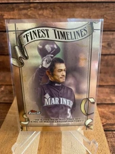 2025 Topps Finest Ichiro Finest Timelines FT-13 Insert Mariners Marlins Card