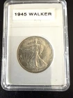 1945 WALKING LIBERTY HALF DOLLAR UNGRADED/ BU