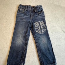 Baby Gap 2T Union Jack Jeans Dark wash denim with Union Jack patch Original