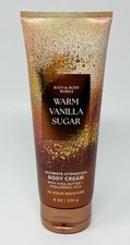1 NEW BATH BODY WORKS WARM VANILLA SUGAR ULTIMATE HYDRATION CREAM LOTION 8OZ