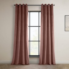 Grommet Plush Velvet Curtains 108 Inches Long Room Darkening Curtains for Bed...