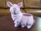 Ceramic PINK Pig Flower Pot Tabletop Decoration  — photo 1