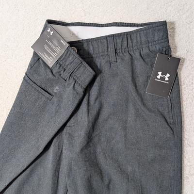 Under Armour Match Play Golf Vented Pant Men 34/32 Grey Straight Fit 1377358-001