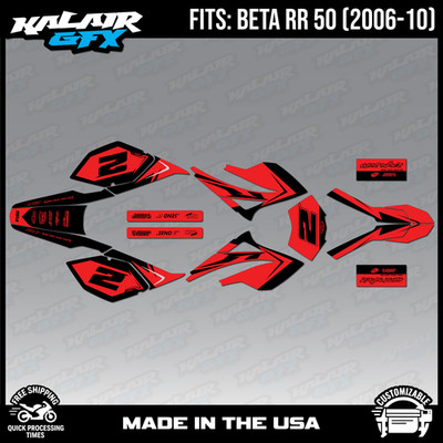 Graphics Kit for Beta RR50 (2006-2010) Razor Series - RED-SHIFT