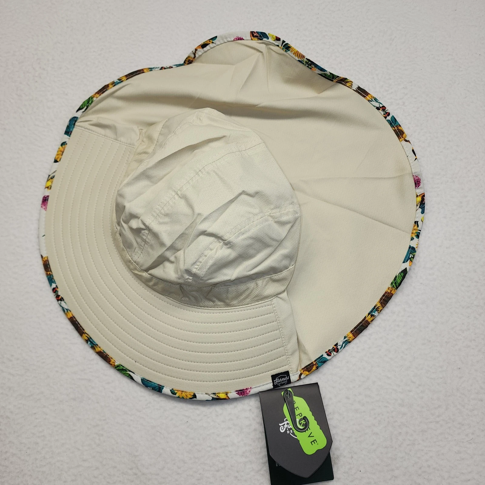 Farmers Defense Garden Flower Sun Hat 1 Size Fits Most NWT Msrp $42.95 Upf 50+