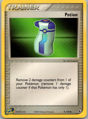 Pokemon Potion Ruby and Sapphire 91/109 Near Mint NM