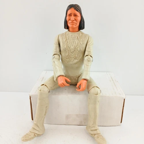 Vintage 1967 Marx Johnny West Geronimo Indian Chief 12" Action Figure Doll