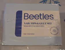 Beetles gel polish kit 500 coffin nail tips, glue lamp New
