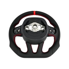 Fit 2015-2026 Dodge Charger Challenger Srt Full Leather Steering Wheel Non-slip Fit 2015-2026 Dodge Charger Challenger Srt Full Leather Steering Wheel Non-slip