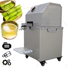 110V 3-Roller Vertical Electric Sugar Cane Ginger Press Juicer Juice Machine