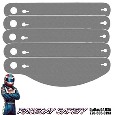 Ultra Shield Pack of 5 Smoke Tinted Tear Offs S80 for RaceQuip Helmets