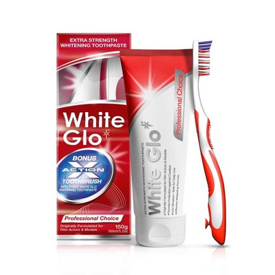 9319871000615 White Glo Professional Choice wybielająca pasta do zębów 100ml + s