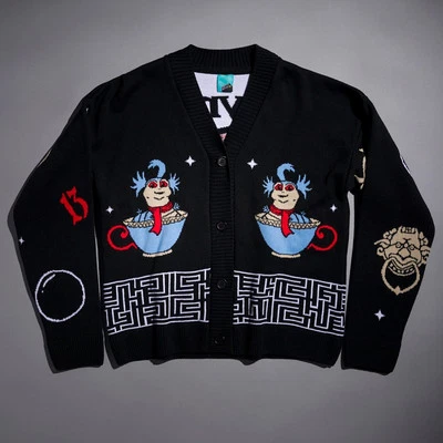 TRUFFLESHUFFLE Offizielle Labyrinth Friends Strickjacke: M, L, XL, XXL, 3XL, 4XL