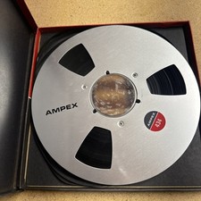 USED Ampex 1/4" tape 10.5 METAL REEL TO REEL 4