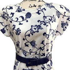Woman's Vintage Leslie Faye Skirt Set Made In USA Size 10 Matching Belt