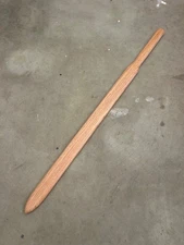 Handmade Wood Wooden Knight Crusader Sword Broadsword Waster SCA Bokken Oak 36"