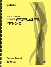 Yamaha PSR-E243 YPT-240 Keyboard OWNER'S MANUAL