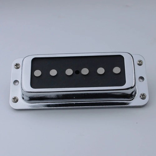 Neu Alnico V-Ausschnitt Tonabnehmer & Ring Montage für Rickenbacker Gitarre Chrom