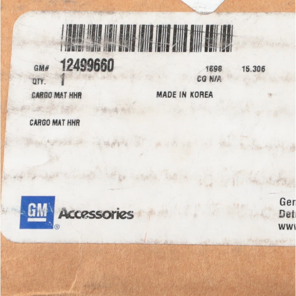 Alfombra gris para área de carga trasera GM NUEVA OEM con logotipo HHR 06-11 Chevrolet 12499660 Foto 3 de 3