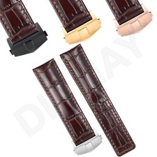 Cinturino In Vera Pelle 20Mm Per Bulova Accutron Surveyor Orologio Marrone