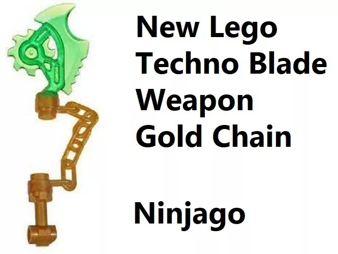 LEGO part 15621 - Trans-Yellow Minifig, Weapon Techno-Blade at