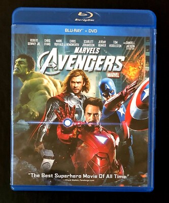  Disney Marvel's AVENGERS Blu-ray (2012) Robert Downey Jr. Chris Evans 