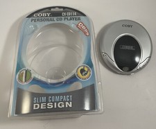 Coby Bass CX-CD114 Personal CD Player Slim Compact Design Works No Headphones