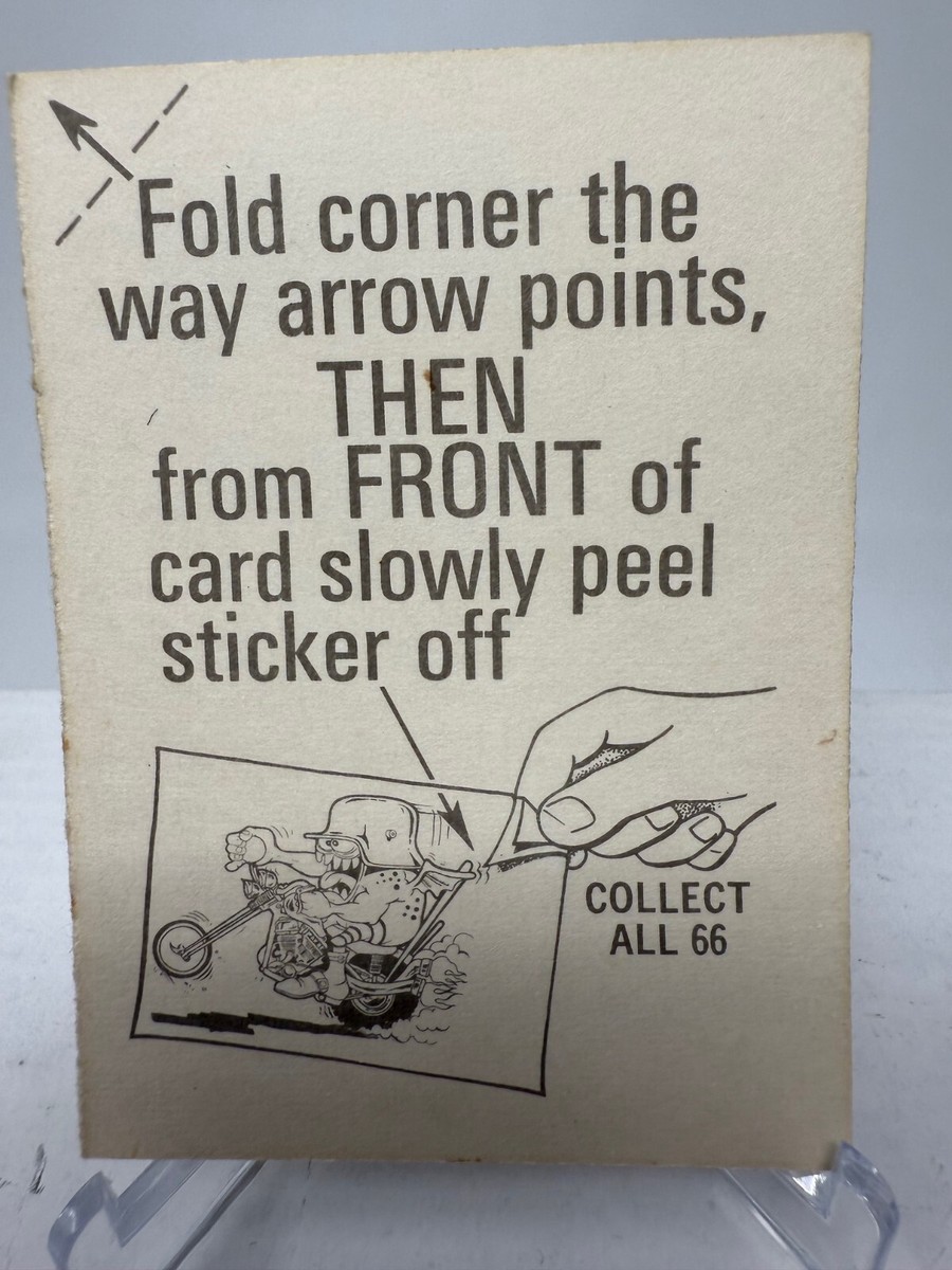 1972 Donruss Silly Cycles Sticker #44 Bat Angel | eBay