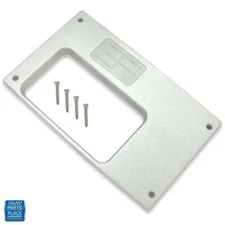 1968-1969 Camaro 4 Speed Manual Console Top Plate Billet Aluminum Brushed Clear