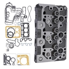 Complete Cylinder Head with Valves & Full Gasket Kit for Kubota D1402 Engine 