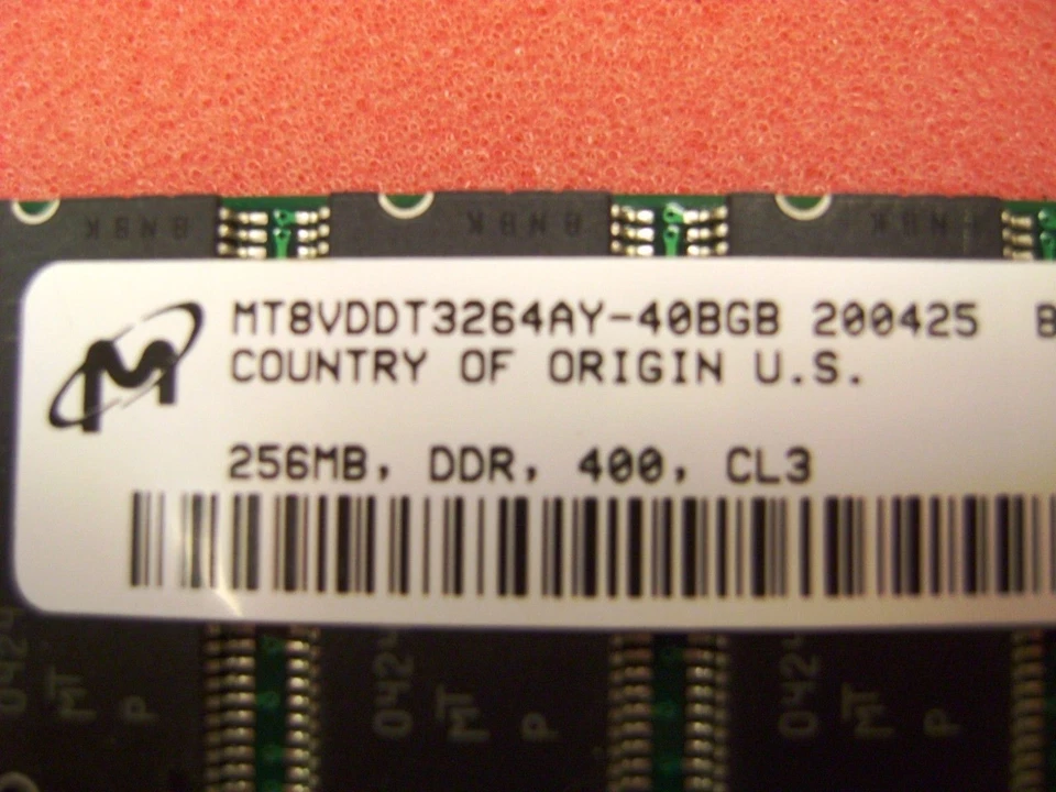 SONY Vaio PCV-1154 Desktop 512MB ( 2 x 256MB)  DDR 400 *  MT8DDT3264AY-40BGB - Image 4 of 4