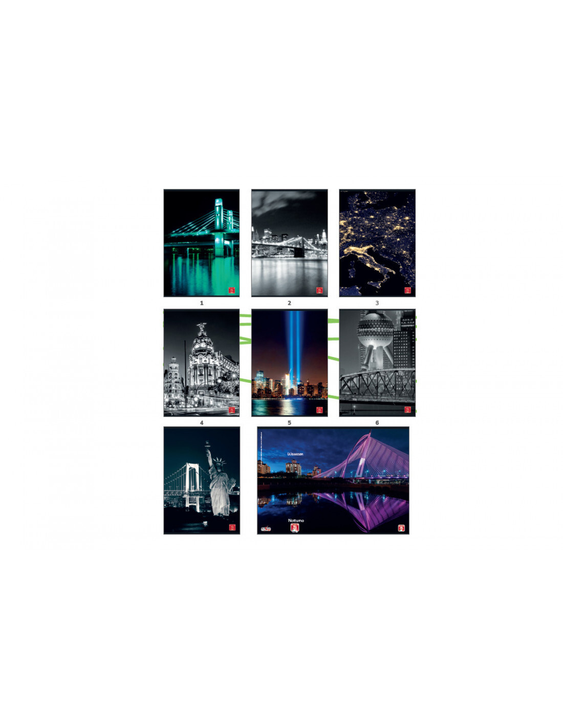 Pigna – Maxi Quaderni A4 100gr Paesaggi Notturni Rig C Cf. 10