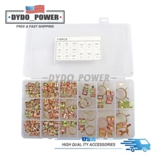 6-22mm Hose Spring Clamps  Fastener Fuel Water Line Pipe Air Tube Clips Kit 115x