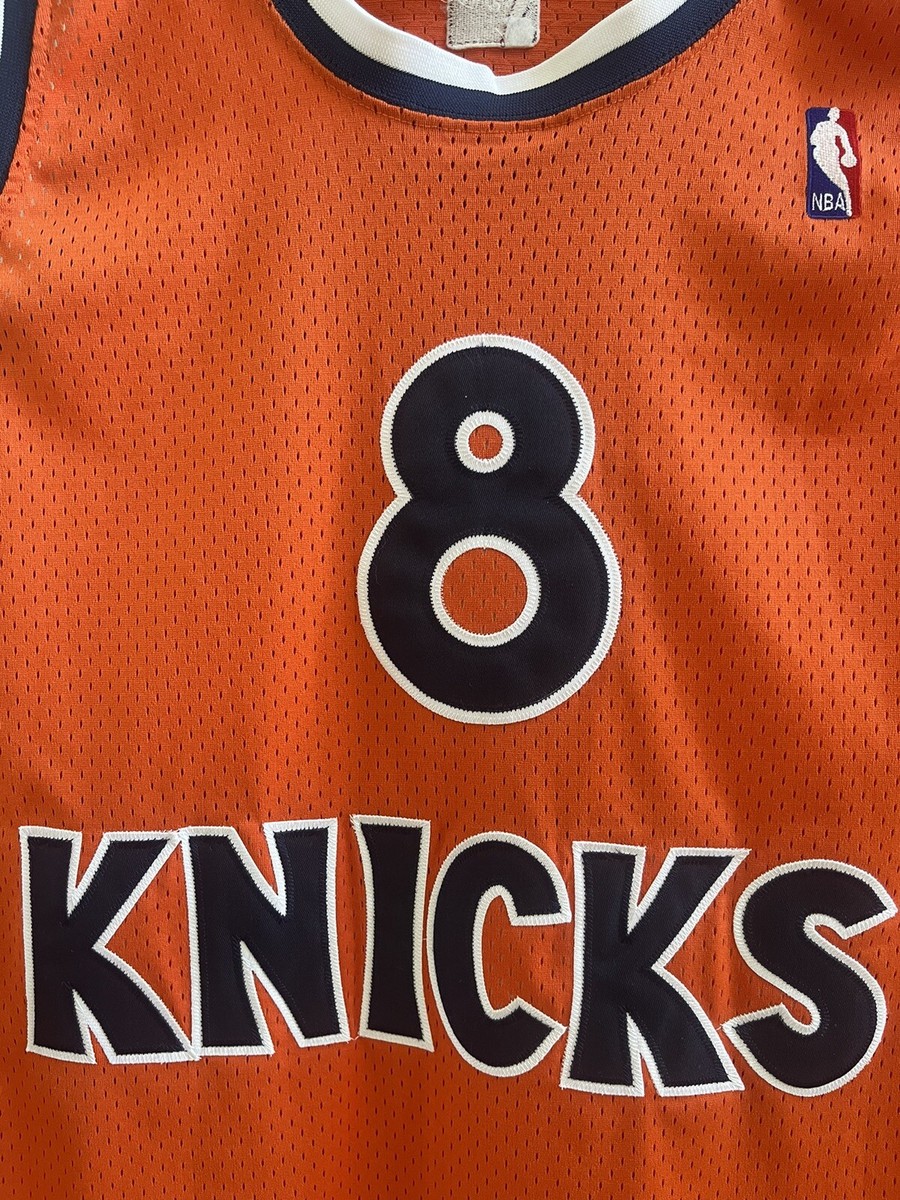 RARE ORIGINAL MAJESTIC HWC LATRELL SPREWELL SWINGMAN NEW YORK