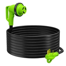 36 FOOT 30AMP 90-Degree Locking Heavy Duty RV Extension Cable Leisure Cords