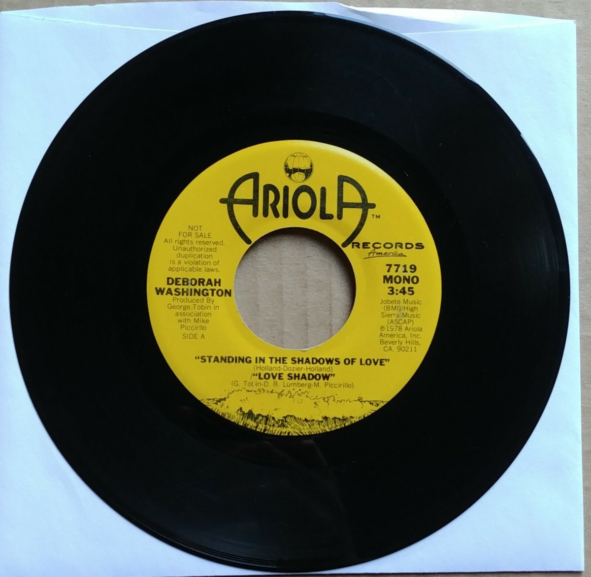 ★ＵＳオリジナル盤★『Ｖ.Ａ. / Ｂ.ＢＲＯＷＮ. ＰＯＳＳＥ』ＬＰ DEBORAH WASHINGTON Standing In The Shadows Of Love PROMO 45