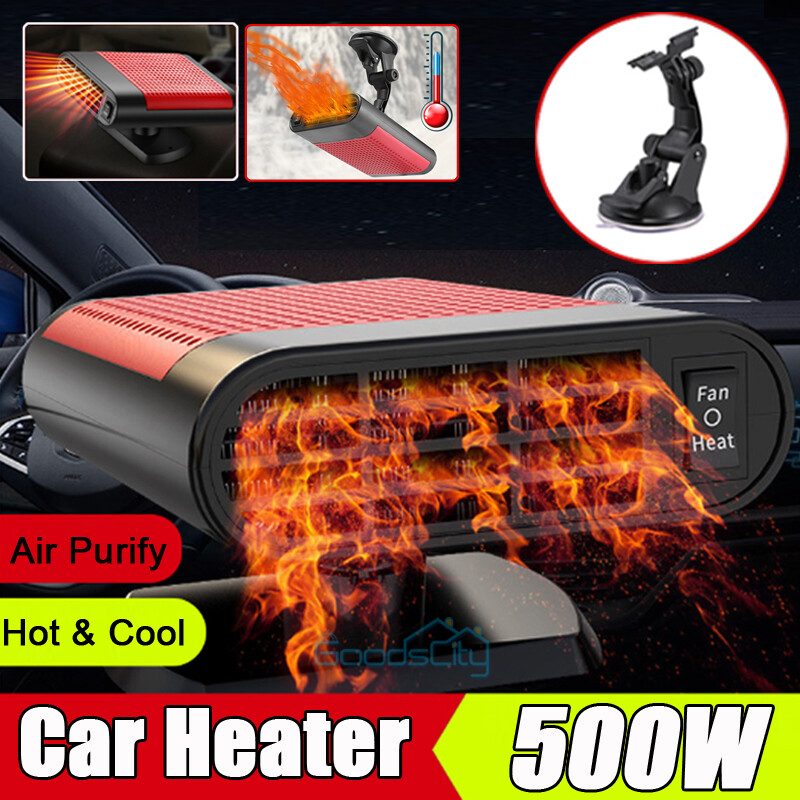 150W 500W Car Heater Defroster Demister Heating Fan Plug in Cigarette  Lighter