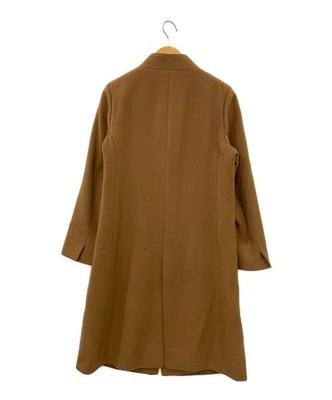WOOL BEAVER STAND COLLAR LONG COAT L