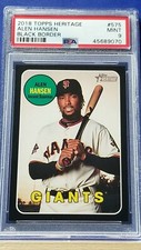 Alen Hansen - 2018 Topps Heritage High Number Black Border   PSA 9  #/50