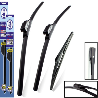 Fits Mercedes B-Class 2015-2019 alca Flat Wipers Full Set ASF26''19''TLM 11''L