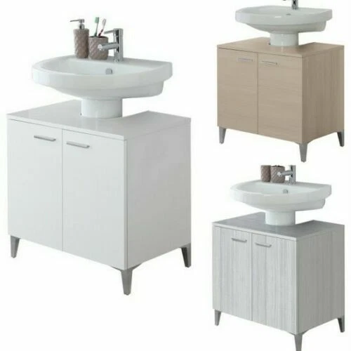 Set di arredi grigi per il bagno