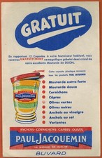 Buvard Publicitaire--Paul jacquemin--Moutarde de Dijon.Côte-d'or