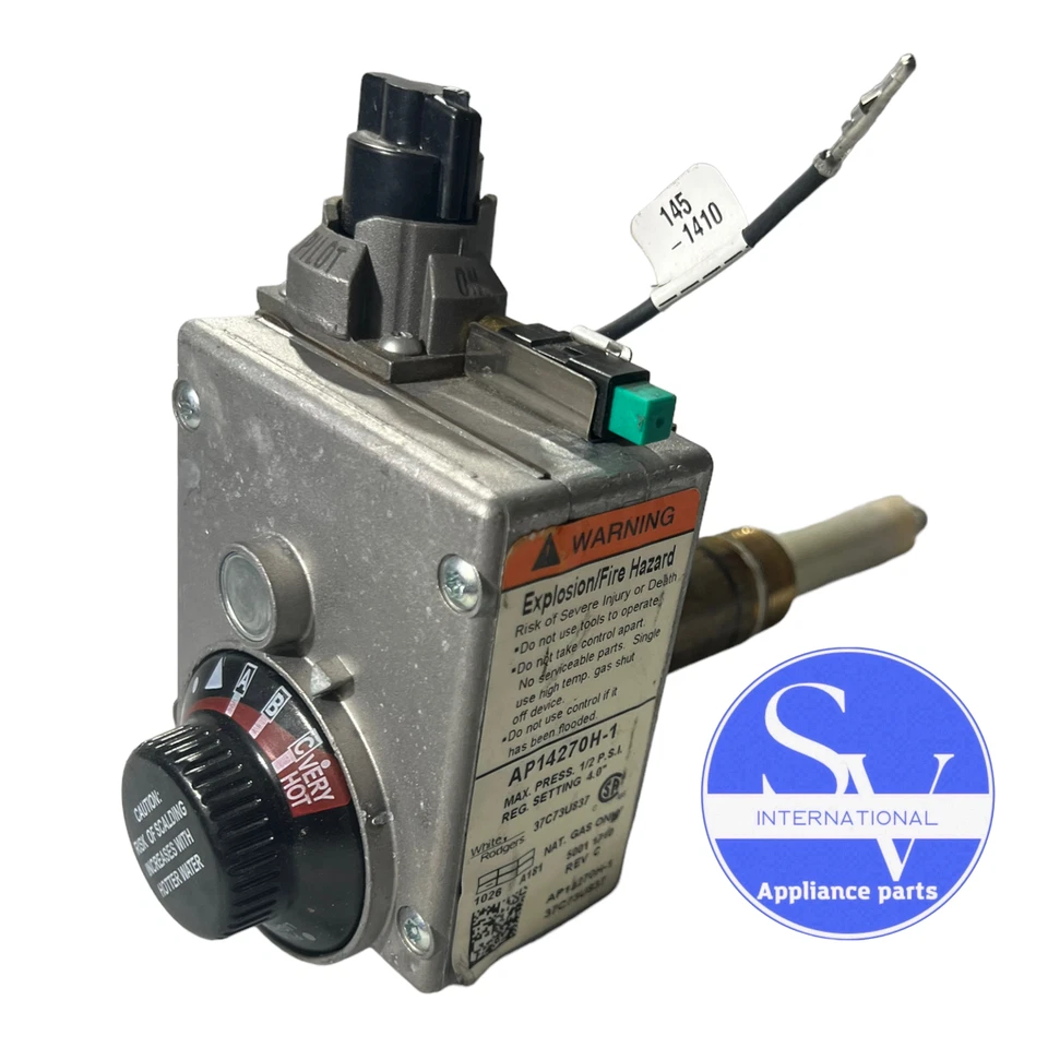 Válvula de control de gas calentador de agua White Rodgers 37C73U-837 37C73U837 AP14270H-1 Foto 2 de 4