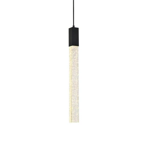 Elegant Lighting Weston 1-Light Modern Metal and Crystal Pendant in Black - Picture 4 of 8