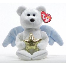 TY Beanie Baby - STAR the Angel Bear (Holding Gold Star)